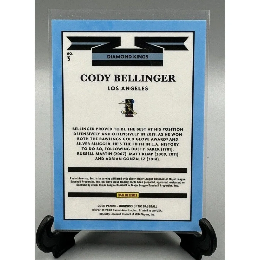 2020 Panini Donruss Optic Diamond Kings Cody Bellinger #3 Los Angeles‎